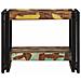 Tavolino Salotto Multicolore 50x50x38cm Legno Massello Recupero - Foto miniatura 5