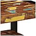 Tavolino Salotto Multicolore 50x50x38cm Legno Massello Recupero - Foto miniatura 9