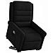 Poltrona Alzapersona Reclinabile Nera In Tessuto - Foto miniatura 2