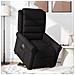 Poltrona Alzapersona Reclinabile Nera In Tessuto - Foto miniatura 3