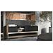 Armadio RTV PORTO 3D 190x38x50 rovere /nero - Foto miniatura 4
