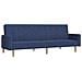 Divano Letto a 2 Posti Blu in Tessuto - Foto miniatura 1