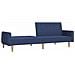 Divano Letto a 2 Posti Blu in Tessuto - Foto miniatura 4