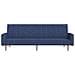 Divano Letto a 2 Posti Blu in Tessuto - Foto miniatura 5