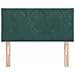 Testiera  Design a Blocchi di Diamante Verde Scuro 100 cm in Velluto - Foto miniatura 5