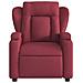 Poltrona Elettrica Reclinabile Rosso Vino in Tessuto - Foto miniatura 8