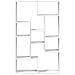 Libreria Bianca 72x20x120 cm in Truciolato - Foto miniatura 5