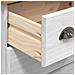 Cassettiera 'ASKIM'Bianca 91x40x79 cm in Legno Massello di Pino - Foto miniatura 9