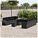 Set Divano da Giardino 11 pcs Nero Poly Rattan - Foto miniatura 3