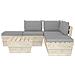 Lusso Casadino -  Set Divani Da Giardino Su Pallet 6 Pz Con Cuscini Legno Abete - Foto miniatura 2