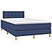 Giroletto a Molle con Materasso Blu 120x190 cm in Tessuto - Foto miniatura 1