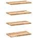 Mensole da Parete 4 pz 60x20x2 cm Legno Acacia Non Trattato - Foto miniatura 1