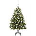 Albero di Natale artificiale pieghevole con coni Verde 120 cm - Foto miniatura 3