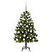 Albero di Natale artificiale pieghevole con coni Verde 120 cm - Foto miniatura 4