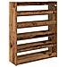 Scarpiera Legno Antico 80x25x100 cm in Legno Multistrato - Foto miniatura 6