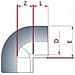 Curva Pvc 50mm A 90 Gradi Pn16 Per Incollatura - Foto miniatura 2