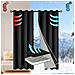 Tenda Oscurante Termica Invernale 2-in-1 Staccabile Nera - 132x241cm (occhielli, Pannello Singolo) - Foto miniatura 1
