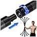 Corda Per Allenamento Senza Fili: Corde Fitness In Acciaio A Molla Per Forza & Esercizi Completi Black - Foto miniatura 3