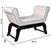 Sgabello In Similpelle Bianca 90x40x65h - Foto miniatura 6