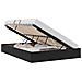 Letto con Contenitore con materasso Nero 135 x 190 cm Velluto - Foto miniatura 3