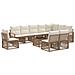 Set Divano da Giardino 11 pcs Beige polyrattan - Foto miniatura 1