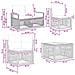 Set Divano da Giardino 11 pcs Beige polyrattan - Foto miniatura 9