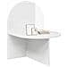 Comodino Bianco Lucido 48 x 49 x 65 cm Legno ingegnerizzato - Foto miniatura 3