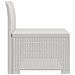 Divano da Giardino a 1 Posto Aspetto Rattan PP Bianco - Foto miniatura 3