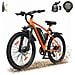 Q7 Bicicletta Elettrica Urbana 250w Batteria 36v 10ah Amovibile 45km Pneumatici 26'' Disco 7 Velocità Lcd 3 Modi - Foto miniatura 1