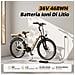 24 Pollici Bicicletta Elettrica Urbana per Adulti SU7 Batteria 36V 13Ah 7 Velocità Display LCD con sblocco NFC 250W 25KM /H 30-60km E-Bike Beige per Uomo e Donna - Foto miniatura 2