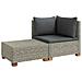 2 pz Set Lounge in Rattan con Cuscini GENDT Rattan naturale - Foto miniatura 1