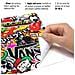 Foglio Pellicola Adesiva per Wrapping Sticker Bomb Small, 50 x 70 cm - Foto miniatura 4