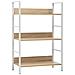 Scaffale Libri 3 Ripiani Rovere 60x27,6x90,5 Legno Multistrato - Foto miniatura 1