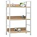 Scaffale Libri 3 Ripiani Rovere 60x27,6x90,5 Legno Multistrato - Foto miniatura 2