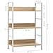 Scaffale Libri 3 Ripiani Rovere 60x27,6x90,5 Legno Multistrato - Foto miniatura 7