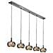 Sospensione A Soffitto In Cristallo Dimmerabile A 5 Luci Con Telecomando Cromo, Specchio, G9 - Foto miniatura 6