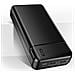 Batteria Da Viaggio 20000mah 2 Uscite Usb 2.4a Compatto E Leggero Nero - Foto miniatura 10