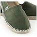 Espadrillas Malaga 38 Verde Militare - Foto miniatura 3
