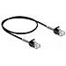Cavo RJ45 maschio per RJ45 femmina Cat. 6A da 50 cm nero - Foto miniatura 2