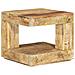 Tavolino Da Salotto 45x45x40 Cm In Legno Massello Di Mango - Foto miniatura 1