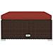 Set Divani Da Giardino 8 Pz Con Cuscini In Polyrattan Marrone - Foto miniatura 8