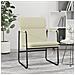Sedia Lounge Crema 55x64x80 Cm In Similpelle - Foto miniatura 1