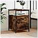 Comodino Rovere Fumo 44x45x60 Cm In Legno Multistrato - Foto miniatura 1