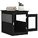 Gabbia Cani Da Arredamento Nera 55x75x65cm Legno Multistrato - Foto miniatura 4