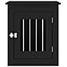Gabbia Cani Da Arredamento Nera 55x75x65cm Legno Multistrato - Foto miniatura 6