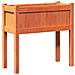 Fioriera Giardino Gambe Marrone Cera 70x31x70 Cm Massello Pino - Foto miniatura 6
