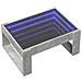 Tavolino Da Salotto Con Led Infinity Grigio Cemento 70x53x30 Cm - Foto miniatura 3
