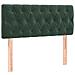 Letto A Molle Con Materasso E Led Verde Scuro 90x200cm Velluto - Foto miniatura 6