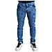 Jeans Skinny In Denim Impreziositi Da Cristalli Blu - It48 - M - Foto miniatura 1