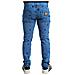 Jeans Skinny In Denim Impreziositi Da Cristalli Blu - It48 - M - Foto miniatura 2